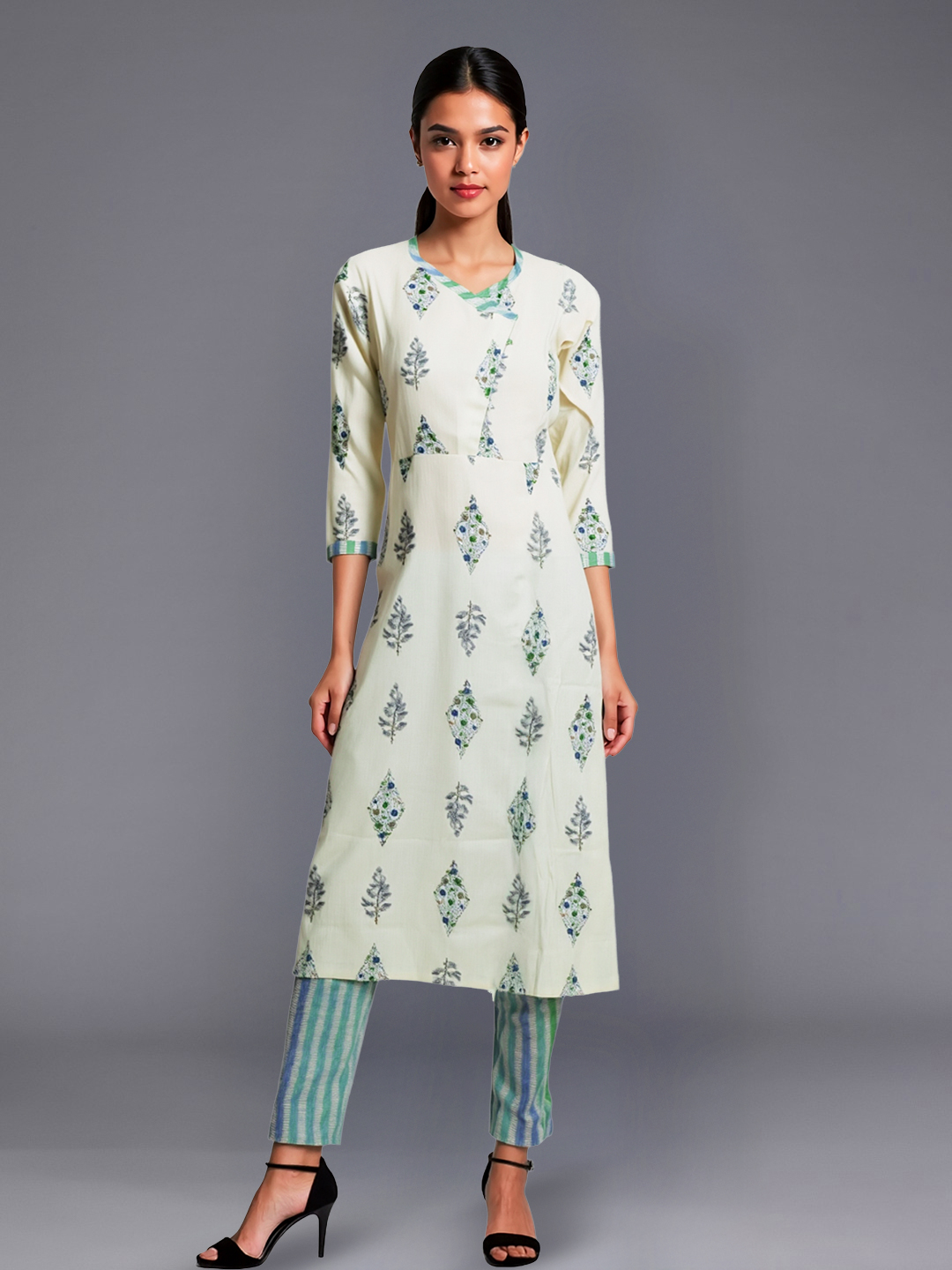 Picture of Modern Elegance Printed Kurta with Pant Set